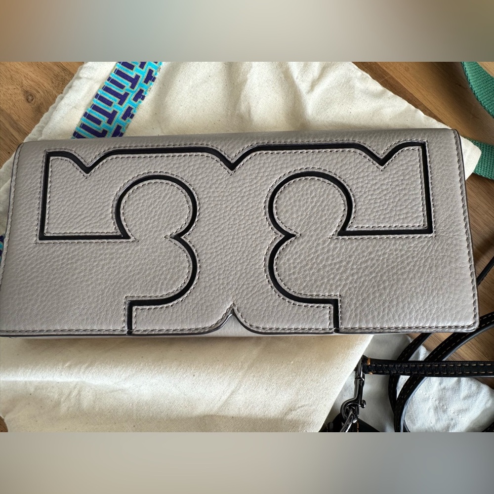 Tory Burch Gray Clutch